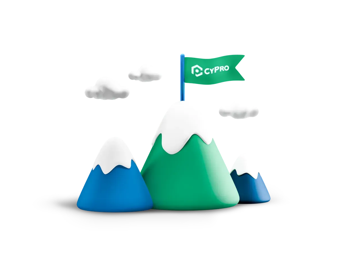 3D illustration of real client outcomes from the CyPro team behind 247 MDR