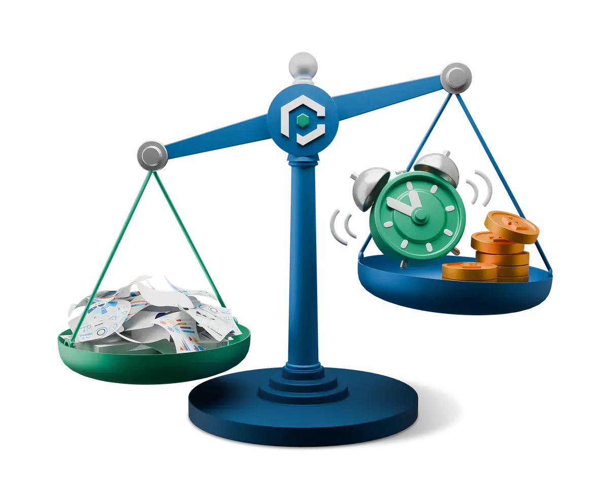 3D illustration comparing MDR, SOC as a Service and an in-house SOC