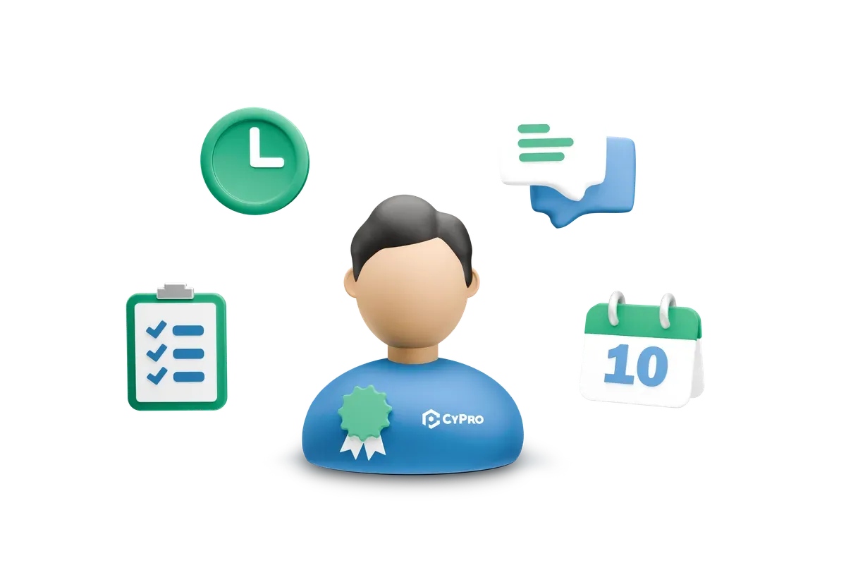 3D illustration of how the MDR service is delivered around your business