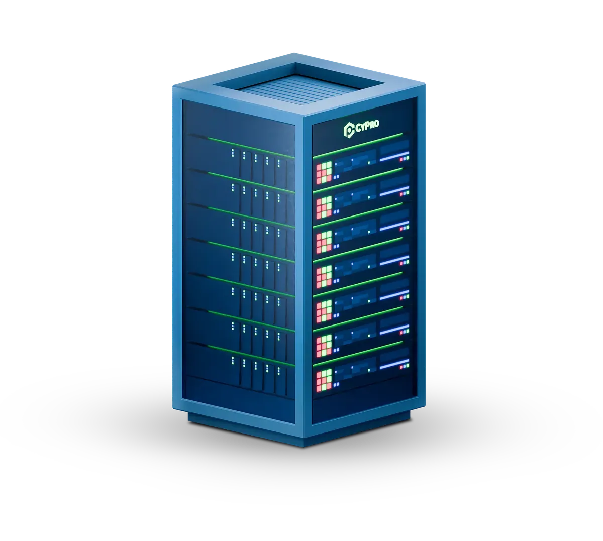 3D illustration of endpoint and server monitoring through EDR telemetry